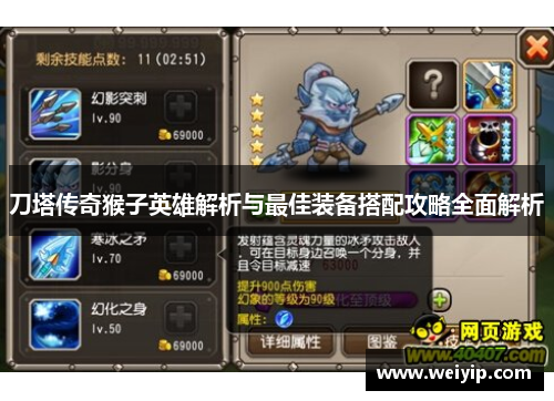 刀塔传奇猴子英雄解析与最佳装备搭配攻略全面解析